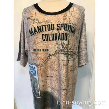 T-shirt da uomo di Colorado Manitou Springs Manitou Incline